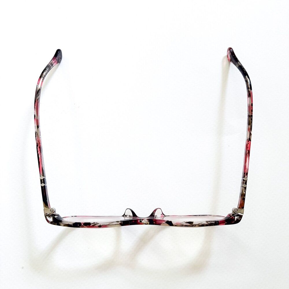 READ Persol Womens Eyeglasses Pink Pattern FRAMES ONLY Splayed Flared 52-16-140 - Picture 13 of 13